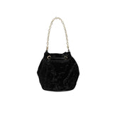 Alviero Martini - Secchiello in velluto, Nero